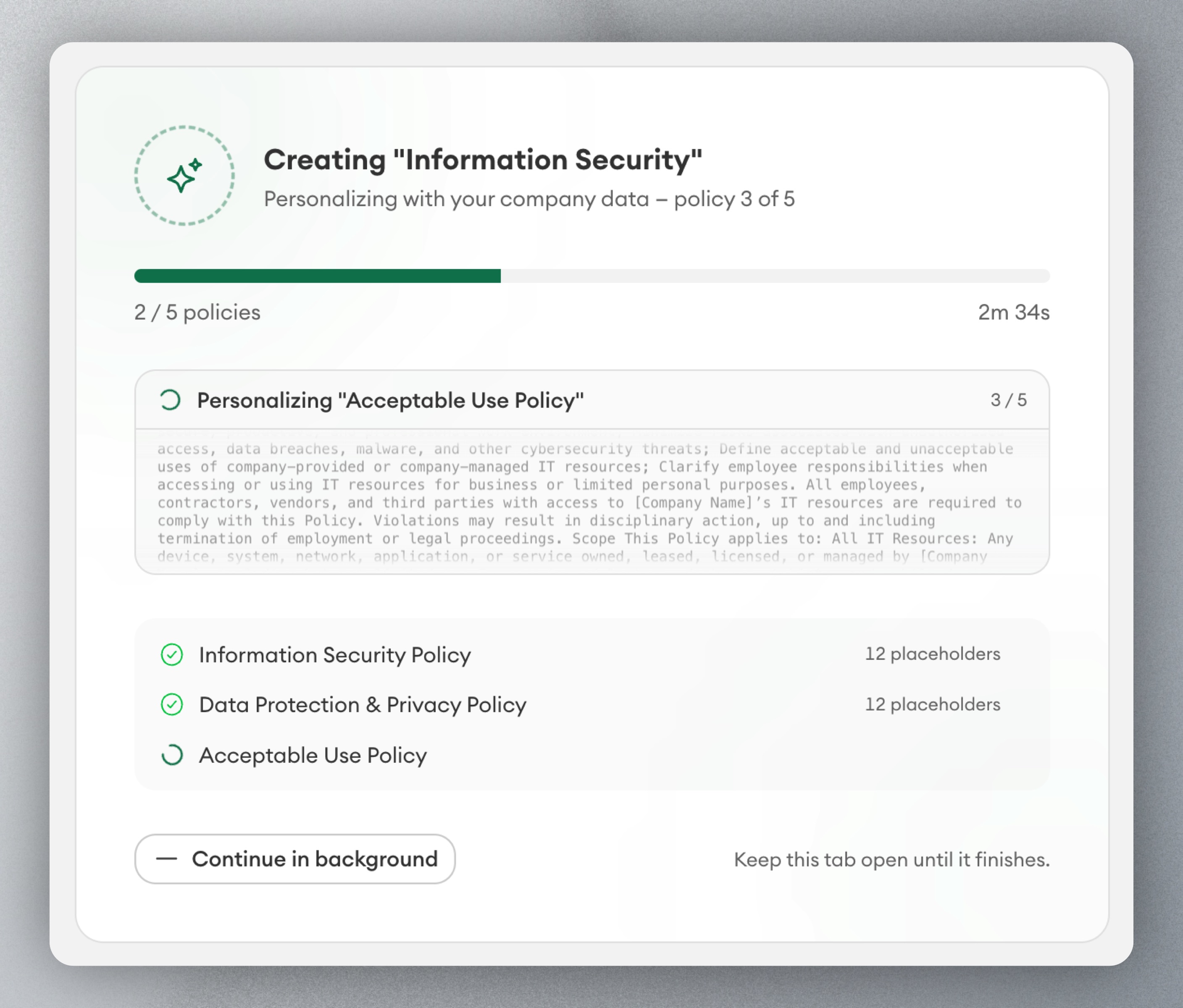 Blank-page policy work burns time and confidence. screenshot