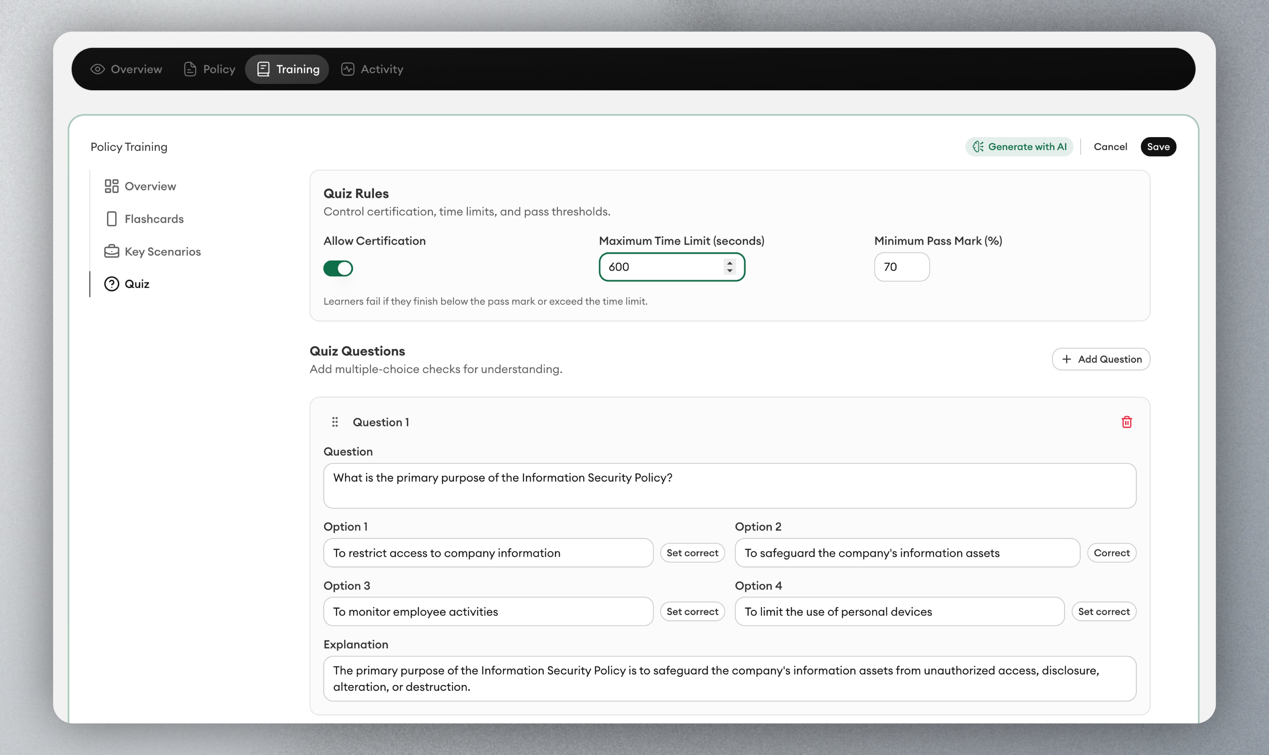 Sending documents is not the same as teaching them. screenshot