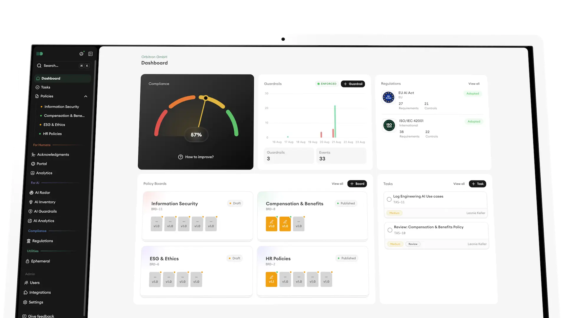 DocsOrb platform dashboard